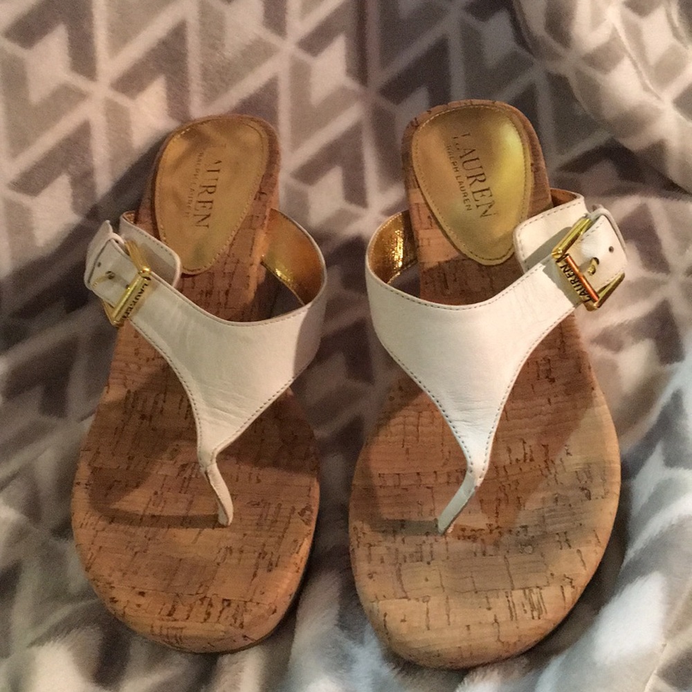 Ralph Lauren Oralee wedge sandals